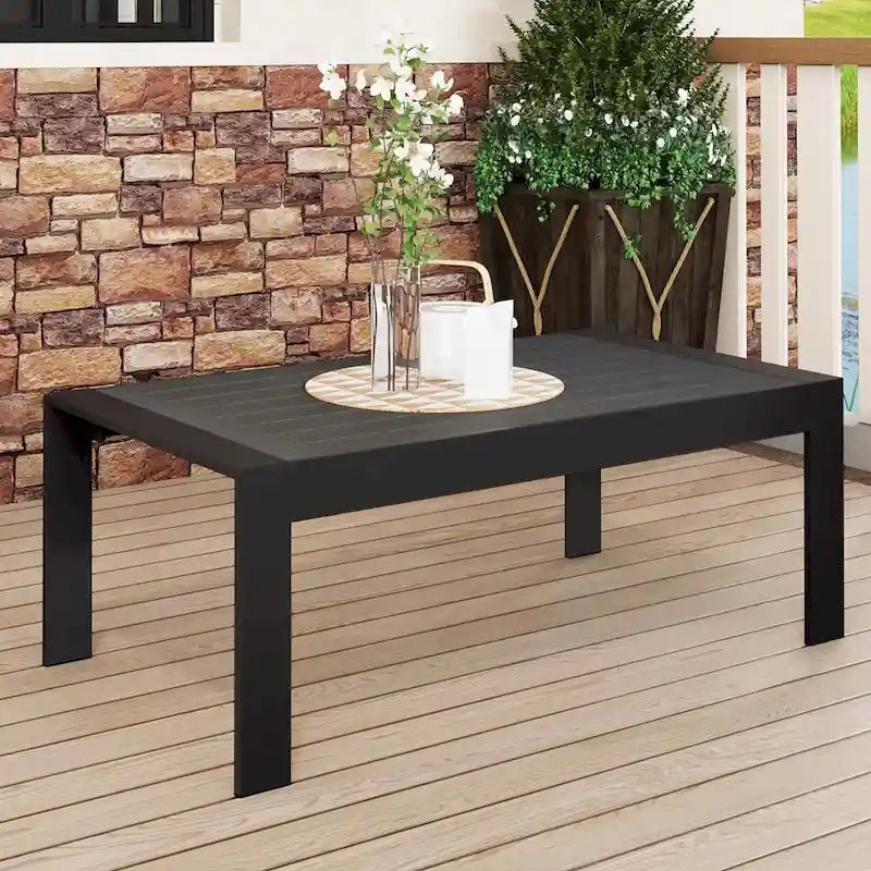Table basse d'extérieur en aluminium résistant aux intempéries
