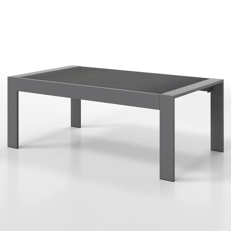 Table basse d'extérieur en aluminium résistant aux intempéries
