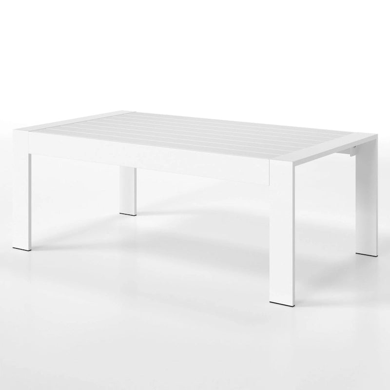 Table basse d'extérieur en aluminium résistant aux intempéries