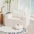 Fauteuil d'appoint moderne en chêne blanc américain 40,2 avec coussin