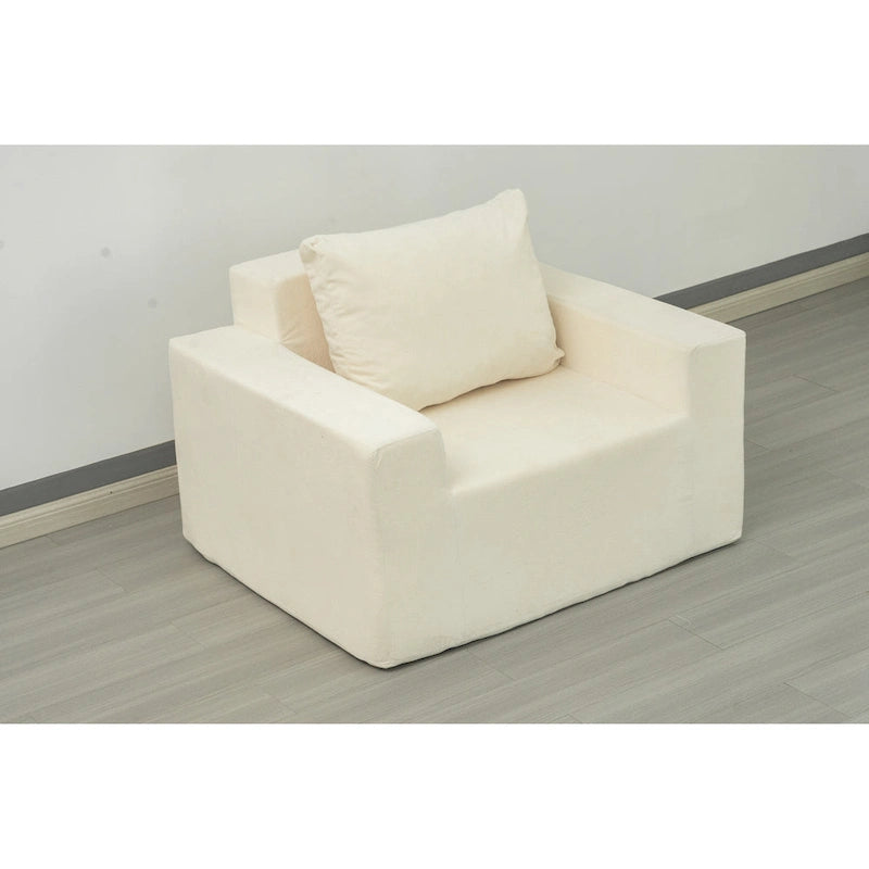 Fauteuil d'appoint moderne en chêne blanc américain 40,2 avec coussin
