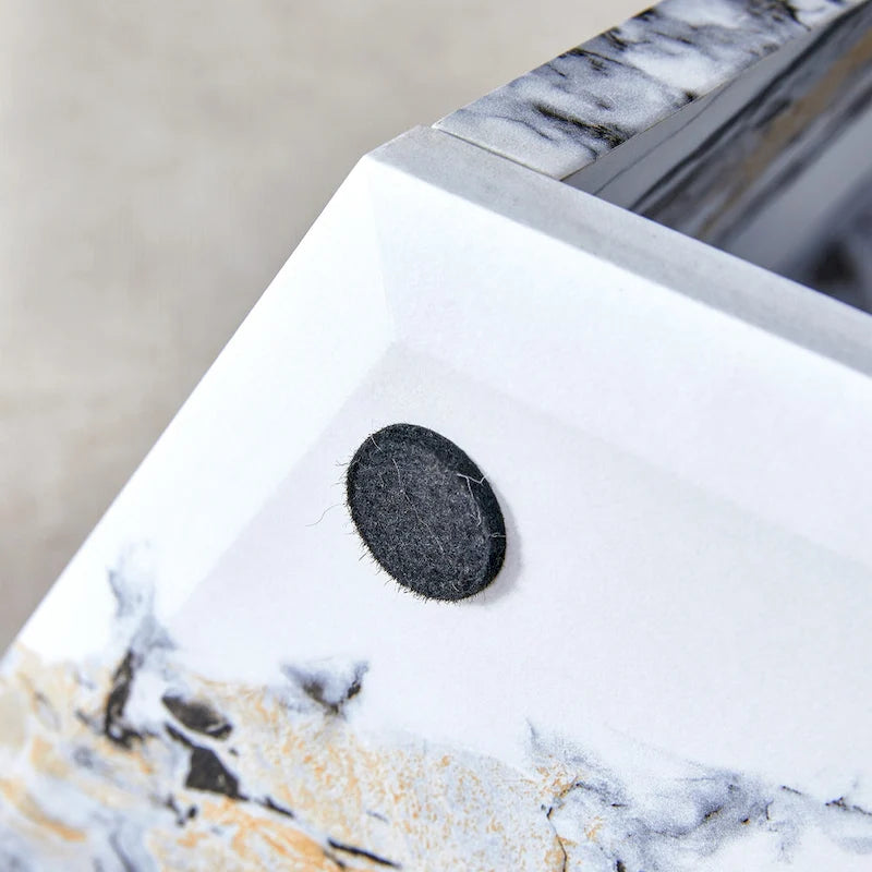 Ensemble de table basse hexagonale à motifs minimalistes