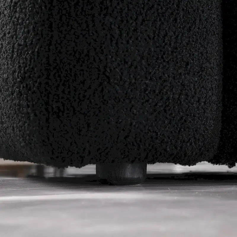 Canapé 3 places moderne en bouclette 84,3 avec coussins