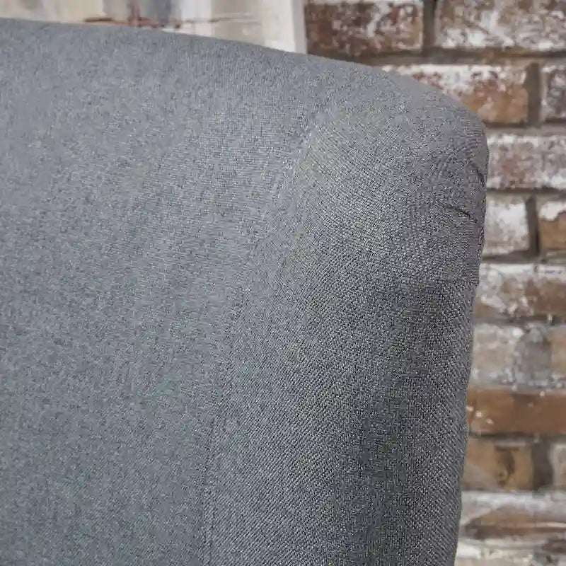 Fauteuil d'appoint à dossier haut de 27 pouces avec dossier à oreilles et pieds en bouleau