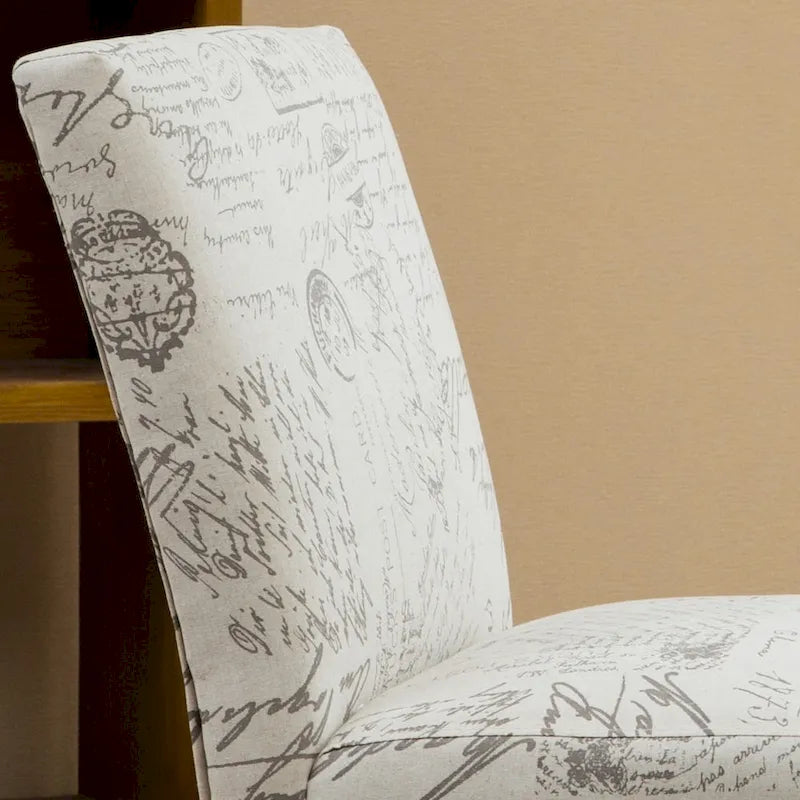Fauteuil d'appoint rembourré de 25,5 pouces avec pieds en bois