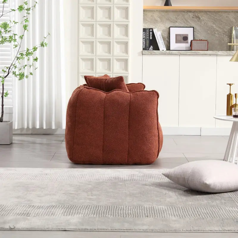 Canapé d'appoint moderne 65.1 en chenille capitonnée avec mousse haute résilience