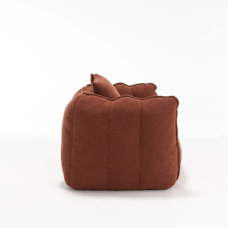 Canapé d'appoint moderne 65.1 en chenille capitonnée avec mousse haute résilience