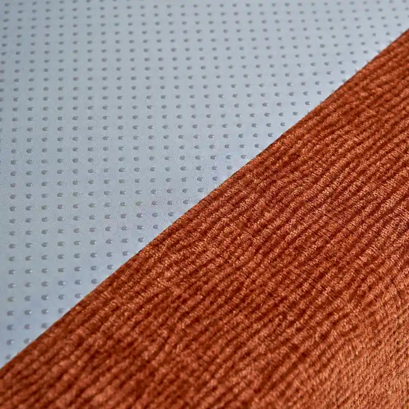Canapé d'angle modulaire sans accoudoirs, revêtement chenille, combinaison libre