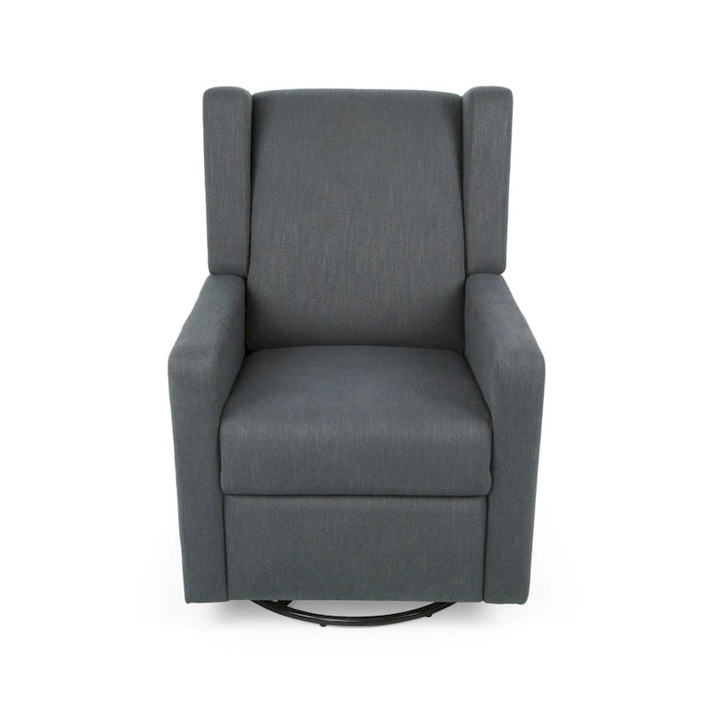 Fauteuil inclinable pivotant et réglable avec revêtement moelleux