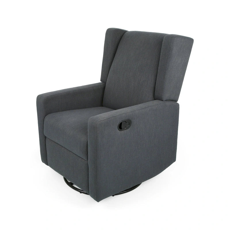 Fauteuil inclinable pivotant et réglable avec revêtement moelleux