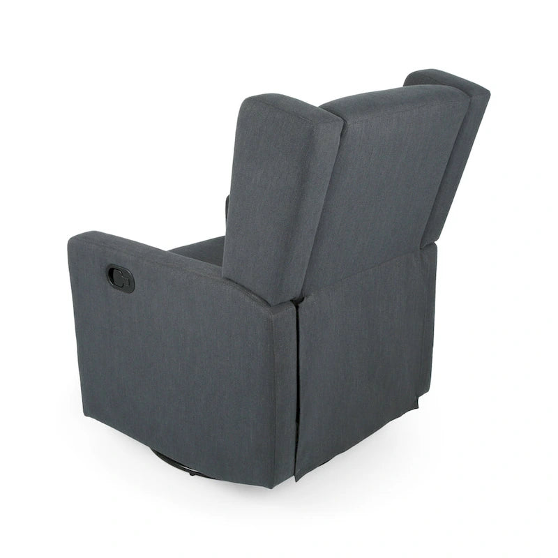 Fauteuil inclinable pivotant et réglable avec revêtement moelleux