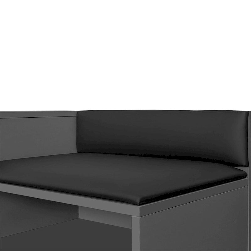 Banc de rangement à chaussures moderne avec rangement dissimulé et coussins rembourrés