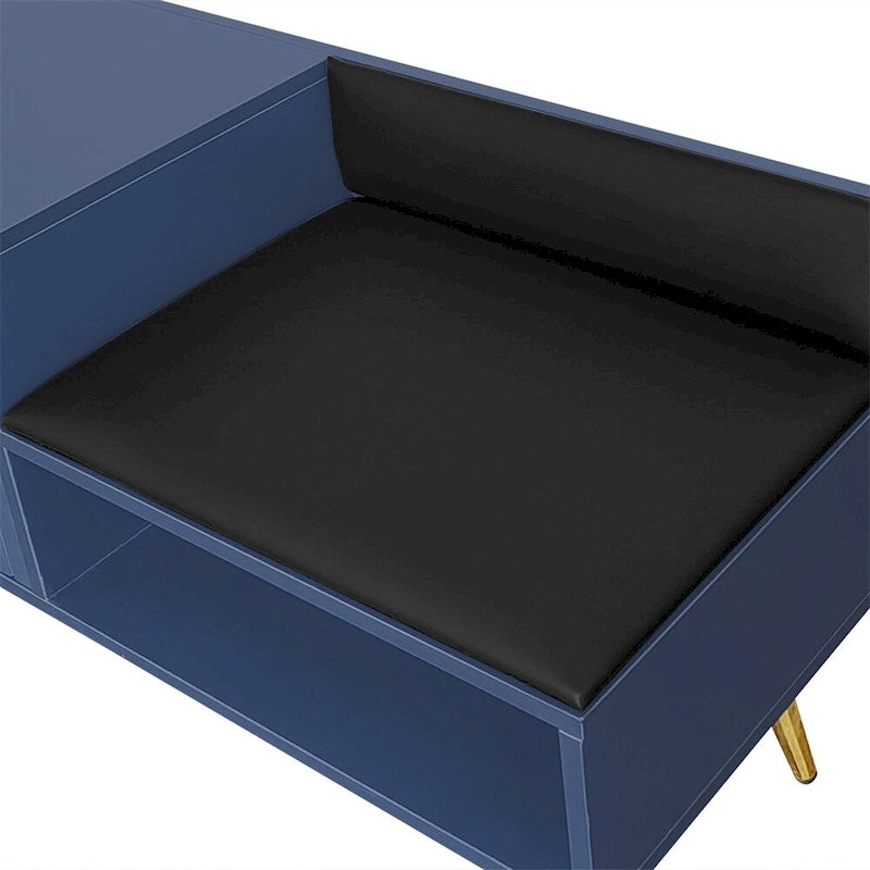 Banc de rangement à chaussures moderne avec rangement dissimulé et coussins rembourrés