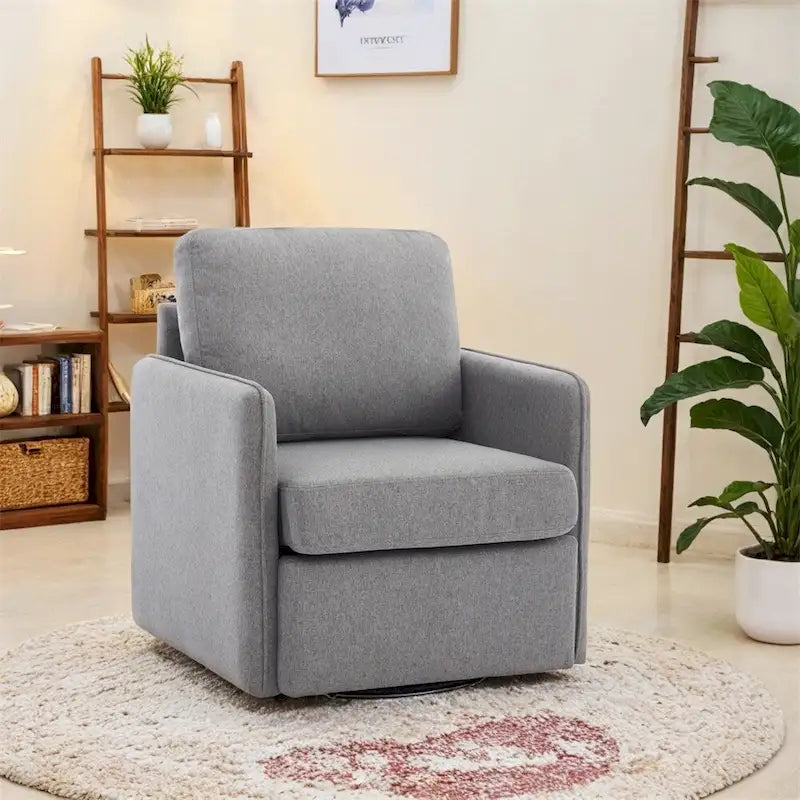 Swivel Accent Chair,Comfy Single Sofa Chair with Storage,Arm Chair
