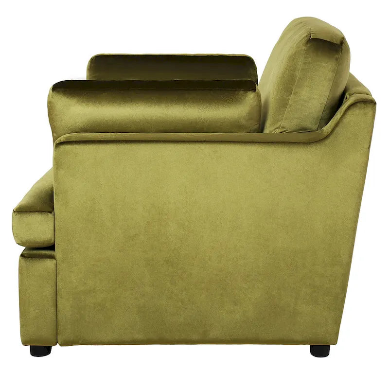Fauteuil d'appoint surdimensionné Mirod - Coussins d'accoudoirs confortables, style neutre et polyvalent, design élégant, structure durable