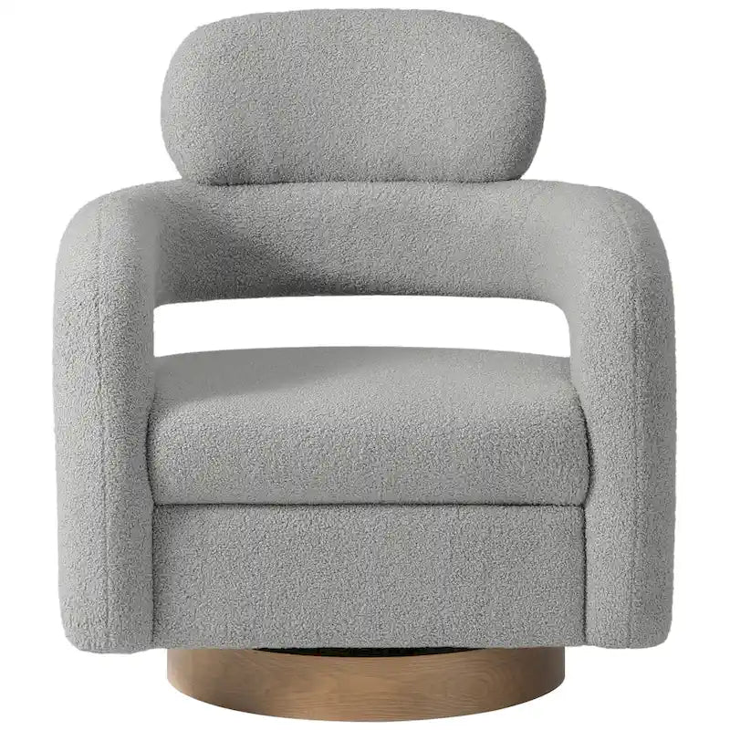 Chaise pivotante Bayville 29 en sherpa de 29 pouces de large (ensemble de 2)