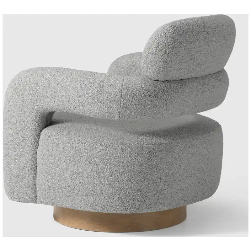 Chaise pivotante Bayville 29 en sherpa de 29 pouces de large (ensemble de 2)