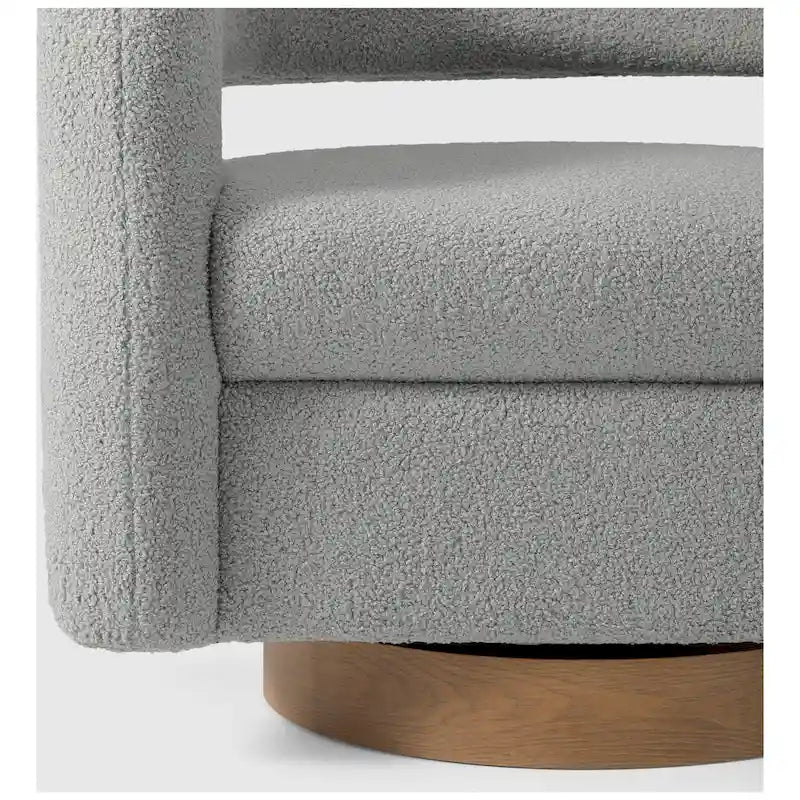 Chaise pivotante Bayville 29 en sherpa de 29 pouces de large (ensemble de 2)