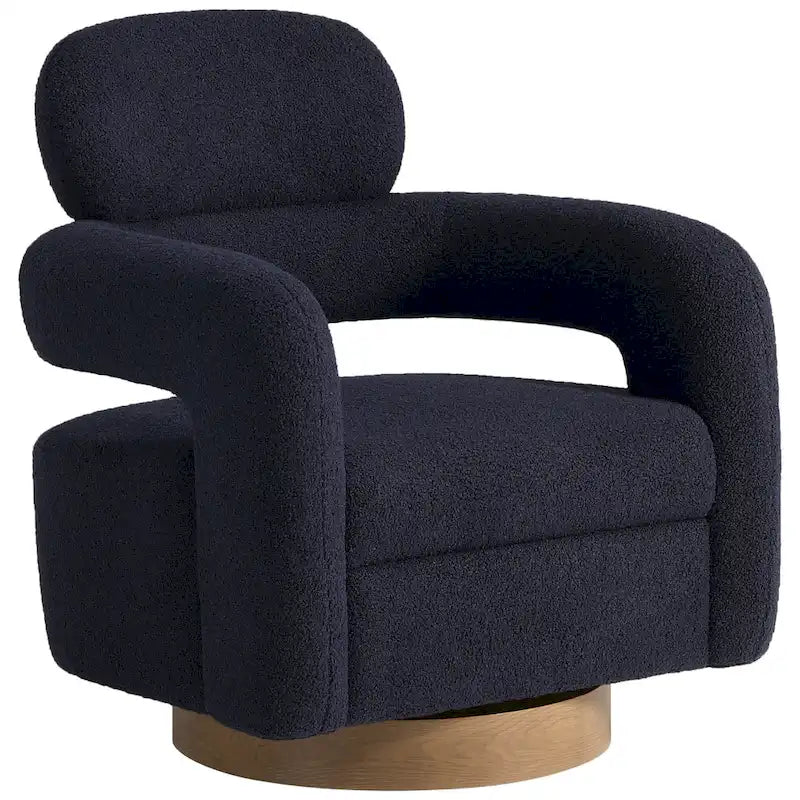 Chaise pivotante Bayville 29 en sherpa de 29 pouces de large (ensemble de 2)