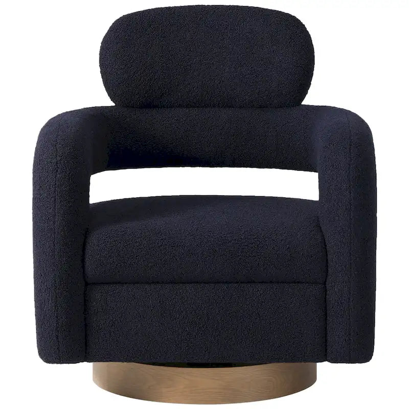 Chaise pivotante Bayville 29 en sherpa de 29 pouces de large (ensemble de 2)
