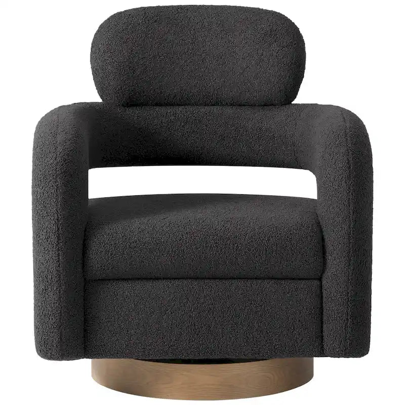 Chaise pivotante Bayville 29 en sherpa de 29 pouces de large (ensemble de 2)