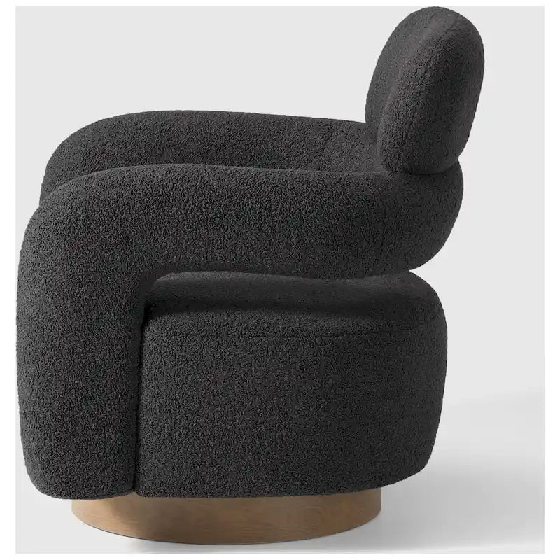Chaise pivotante Bayville 29 en sherpa de 29 pouces de large (ensemble de 2)