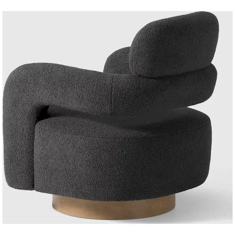 Chaise pivotante Bayville 29 en sherpa de 29 pouces de large (ensemble de 2)