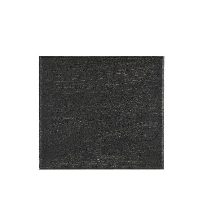 Table d'appoint HomeRoots 24 en bois massif noir vieilli - 24