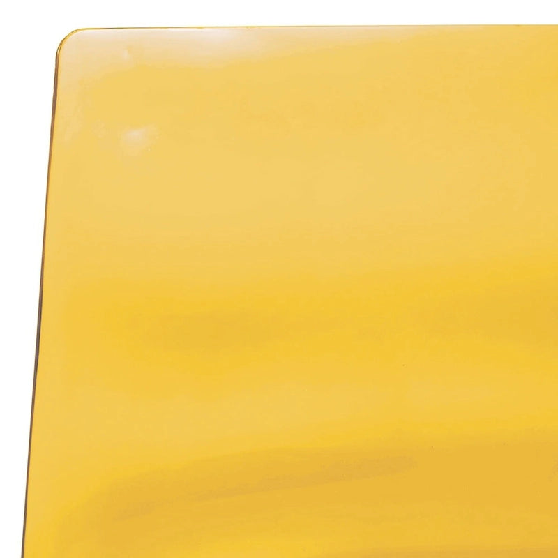 Chaise de salle à manger Astor en acrylique avec pieds chromés (lot de 2) - Chaise d'appoint moderne