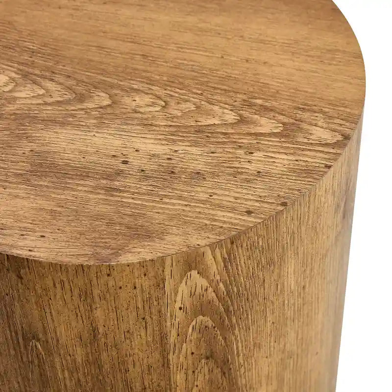 GDFStudio - Ensemble de tables basses cylindriques multi-tailles Jackson avec finition grain de bois