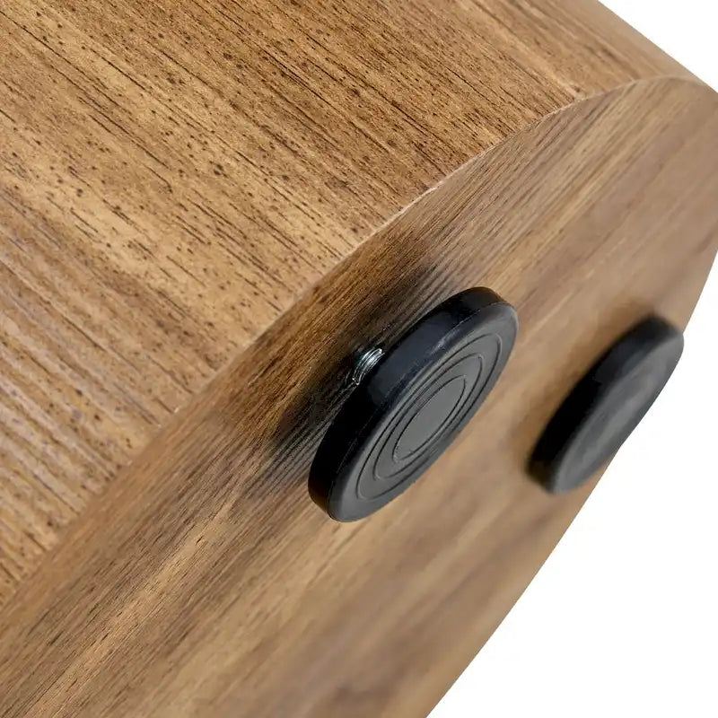 GDFStudio - Ensemble de tables basses cylindriques multi-tailles Jackson avec finition grain de bois