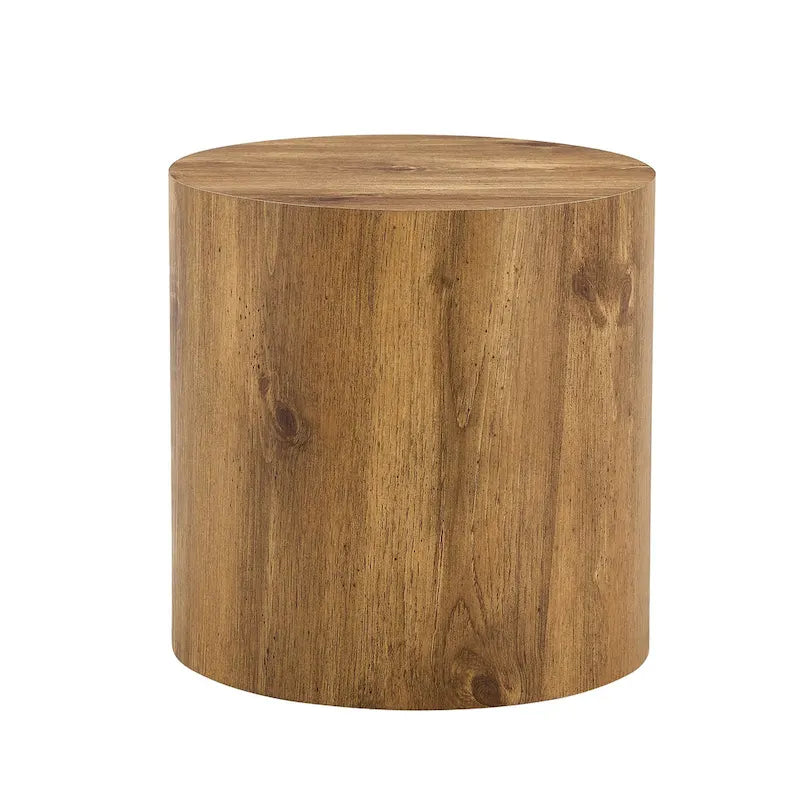 GDFStudio - Ensemble de tables basses cylindriques multi-tailles Jackson avec finition grain de bois
