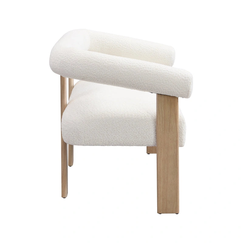 Canapé deux places Loft Round avec accoudoirs en bois d'hévéa par Christopher Knight Home
