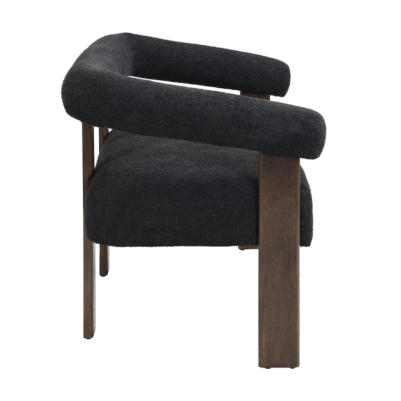 Canapé deux places Loft Round avec accoudoirs en bois d'hévéa par Christopher Knight Home
