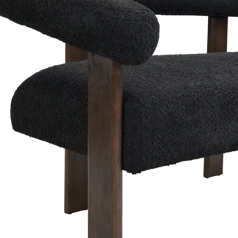 Canapé deux places Loft Round avec accoudoirs en bois d'hévéa par Christopher Knight Home