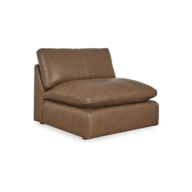 Canapé d'angle 6 pièces Emilia marron moyen, Signature Design by Ashley - 170 cm (L) x 130 cm (P) x 36 cm (H)