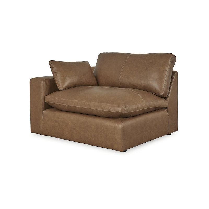 Canapé d'angle 6 pièces Emilia marron moyen, Signature Design by Ashley - 170 cm (L) x 130 cm (P) x 36 cm (H)