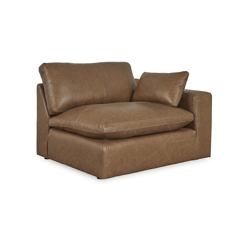 Canapé d'angle 6 pièces Emilia marron moyen, Signature Design by Ashley - 170 cm (L) x 130 cm (P) x 36 cm (H)