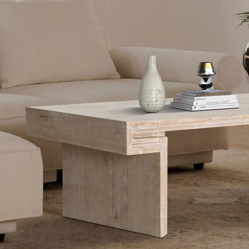 Table basse industrielle vintage haut de gamme à double niveau pour espaces de vie et de bureau