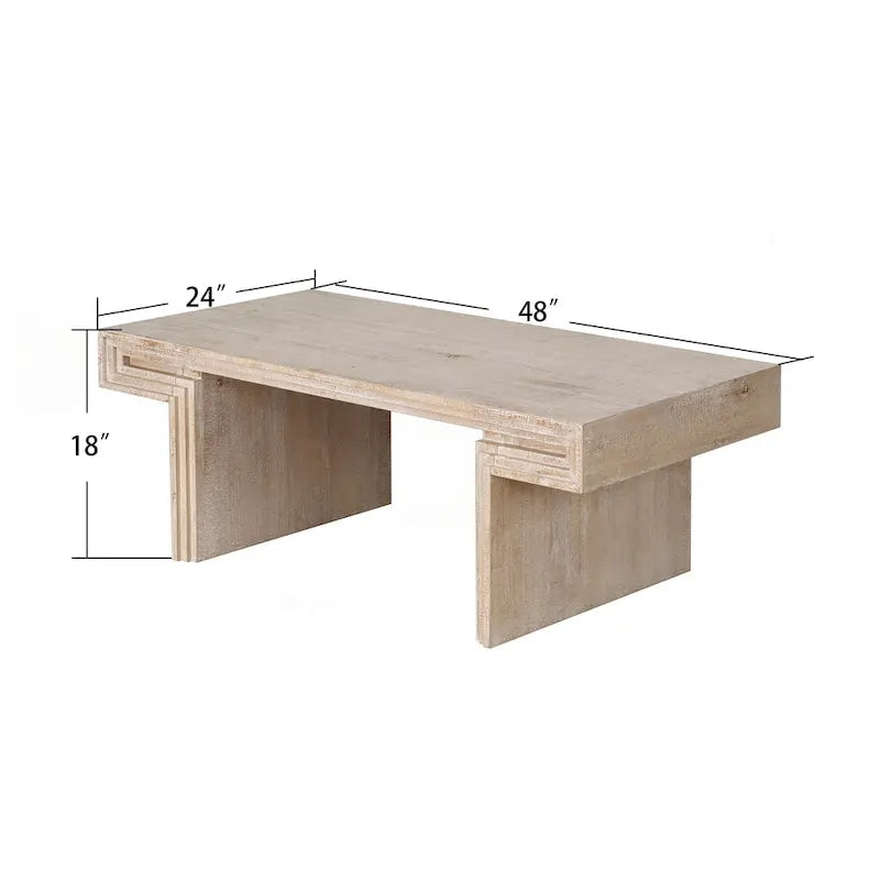 Table basse industrielle vintage haut de gamme à double niveau pour espaces de vie et de bureau