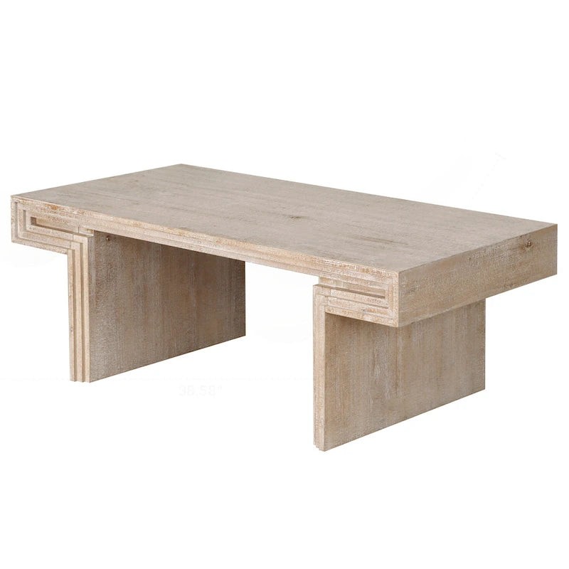 Table basse industrielle vintage haut de gamme à double niveau pour espaces de vie et de bureau