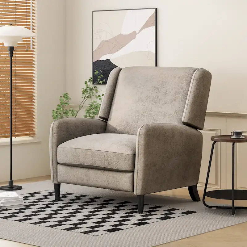 Fauteuil inclinable Roomfitters surdimensionné en tissu texturé, fauteuil inclinable confortable pour le salon