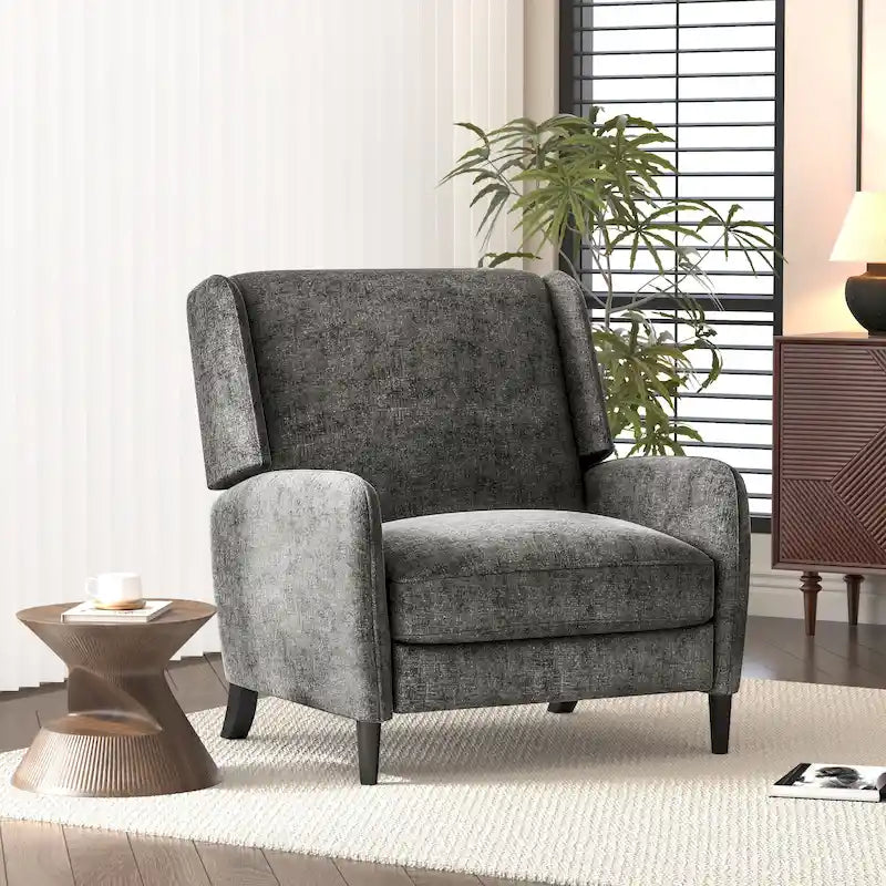Fauteuil inclinable Roomfitters surdimensionné en tissu texturé, fauteuil inclinable confortable pour le salon