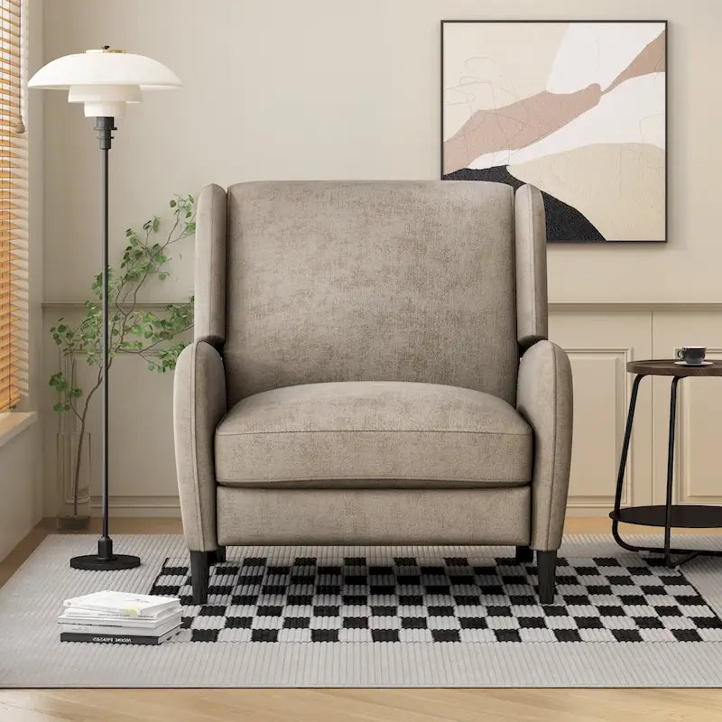 Fauteuil inclinable Roomfitters surdimensionné en tissu texturé, fauteuil inclinable confortable pour le salon