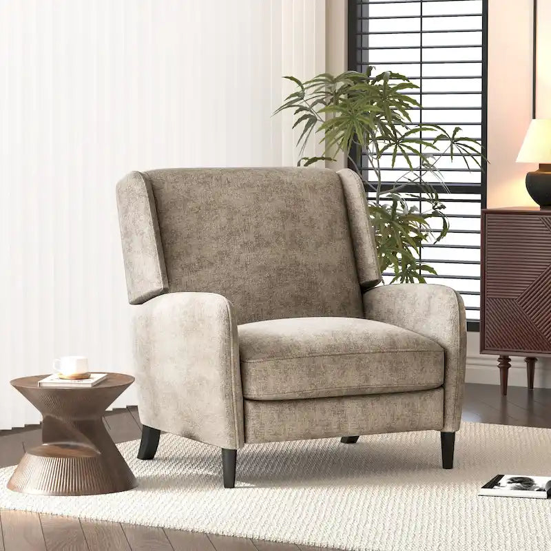 Fauteuil inclinable Roomfitters surdimensionné en tissu texturé, fauteuil inclinable confortable pour le salon