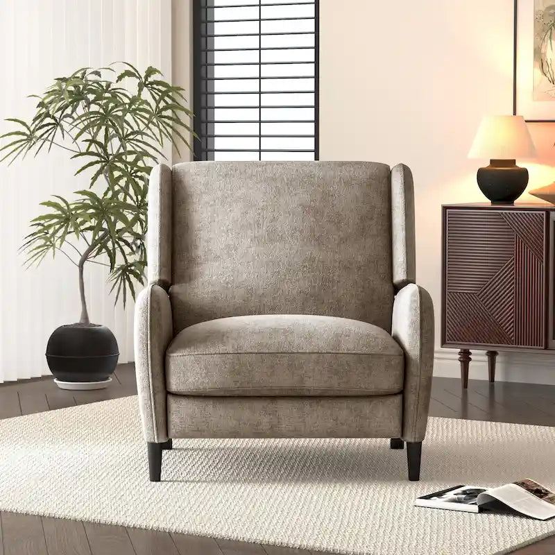 Fauteuil inclinable Roomfitters surdimensionné en tissu texturé, fauteuil inclinable confortable pour le salon