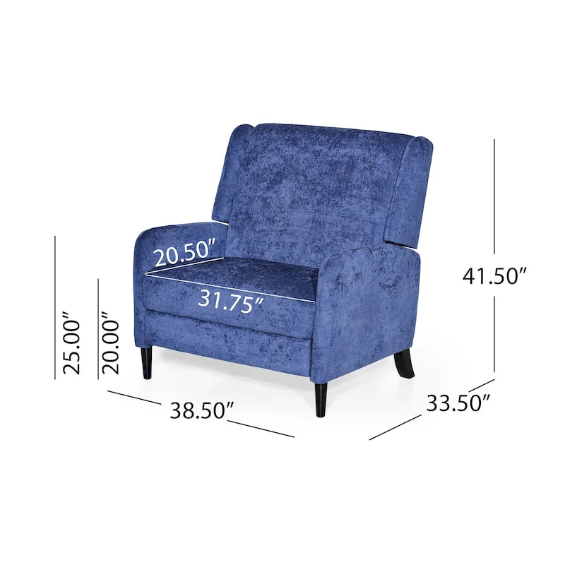 Fauteuil inclinable Roomfitters surdimensionné en tissu texturé, fauteuil inclinable confortable pour le salon