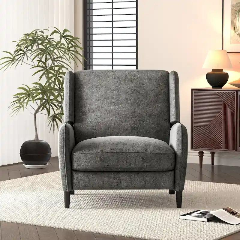 Fauteuil inclinable Roomfitters surdimensionné en tissu texturé, fauteuil inclinable confortable pour le salon
