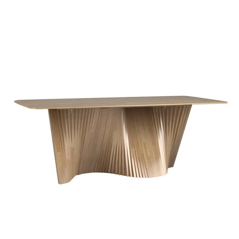 Table de salle à manger en bois Norvik Wave Base par iNSPIRE Q Modern