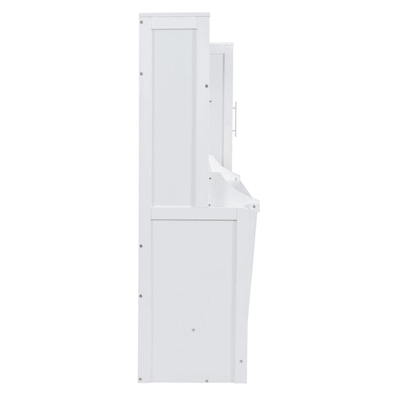 Lit escamotable intelligent double/queen avec armoire et rangement, système gain de place